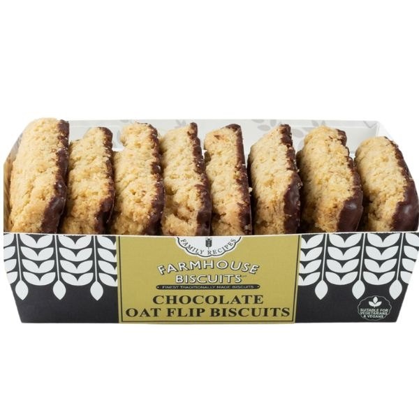 Farmhouse Biscuits Dark Choc Oat Flips - 150g
