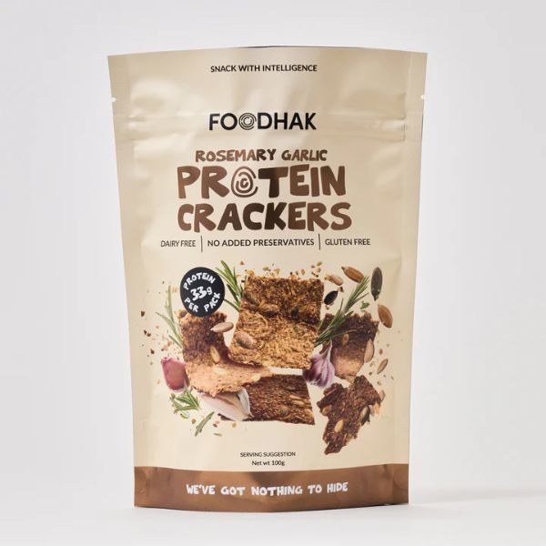 Foodhak Rosemeary Garlic Protein Crackers - 25g
