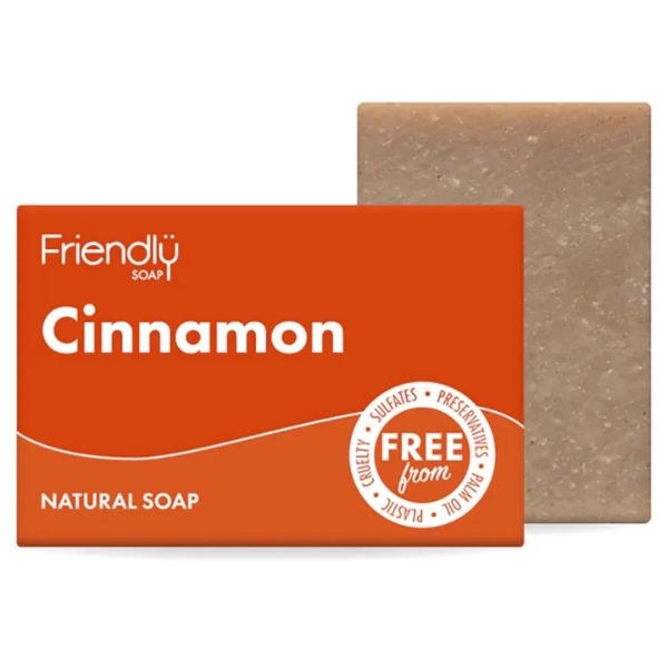 Friendly Soap Cinnamon & Cedarwood Soap Bar - 95g
