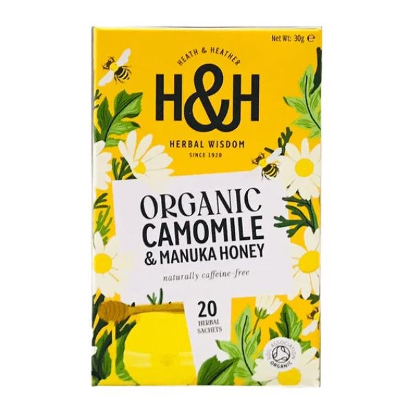 Heath & Heather Organic Camomile Teabags (20's)
