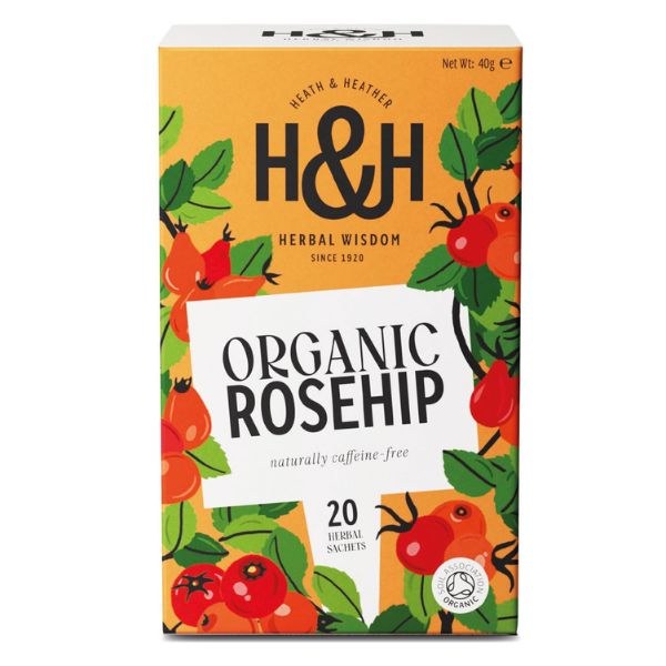 Heath & Heather Organic Rosehip Tea - 20 Teabags