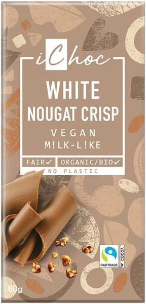 iChoc White Nougat Crisp (80g)
