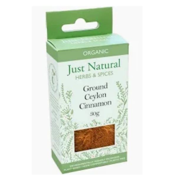 Picture of Just Natural Herbs Organic (Ceylon) Cinnamon 30g