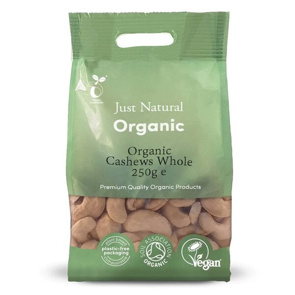 Just Natural Organic Cashew Nuts (250g)