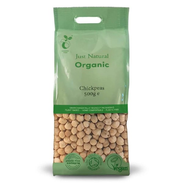 Just Natural Organic Chickpeas (500g)