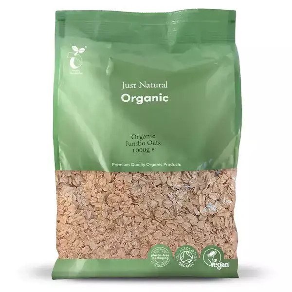 Just Natural Organic Jumbo Oats (1Kg)