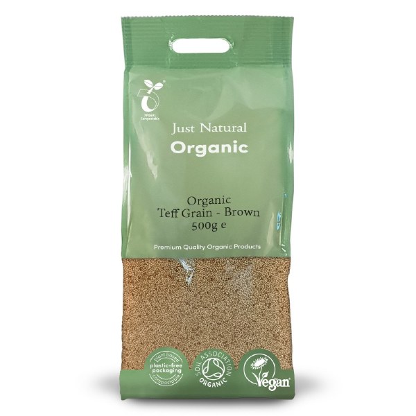 Just Natural Organic Brown Teff Grain - 500g