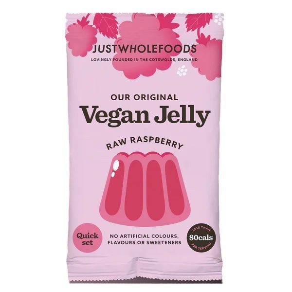 Just Wholefoods Vegan Jelly Crystals Raspberry - 85g