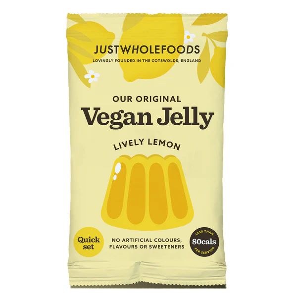 Just Wholefoods Vegan Lemon Jelly Crystals - 85g