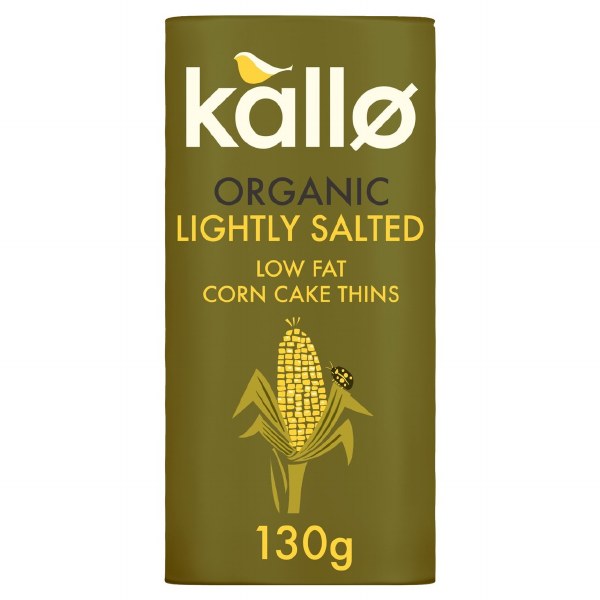 Kallo Organic Corn Cake Thins - 130g