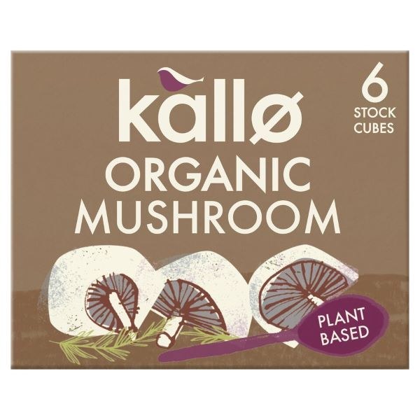 Kallo Organic Mushroom Stock Cubes - 66g