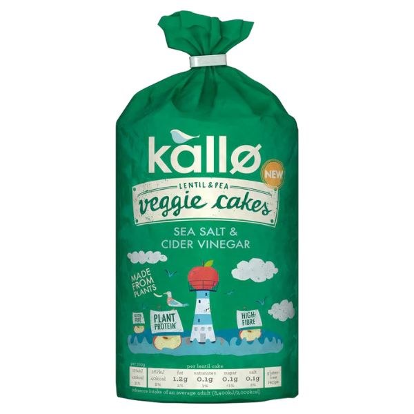Kallo Veggie Cakes Sea Salt - 122g