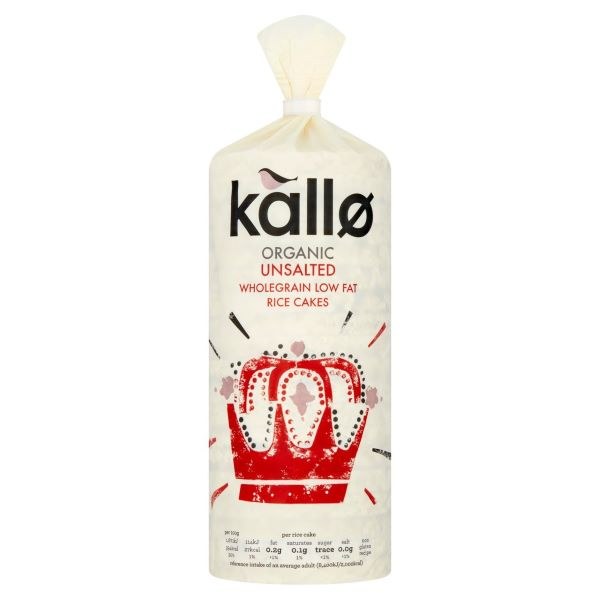 Kallo Unsalted Rice Cakes - 130g