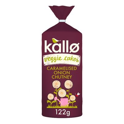Kallo Veggie Cakes Onion Chutney - 122g