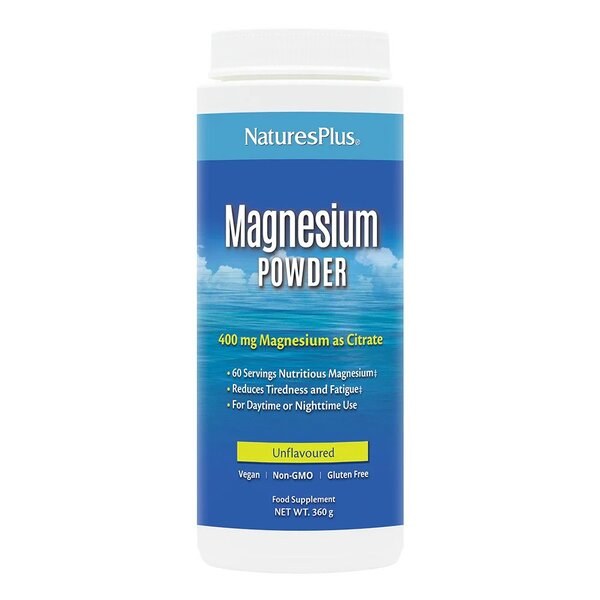 Nature's Plus Magnesium Powder Unflavoured (360g)