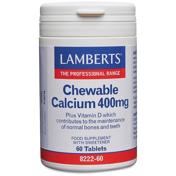 Lambert's Chewable Calcium 400mg  - 60 Tablets