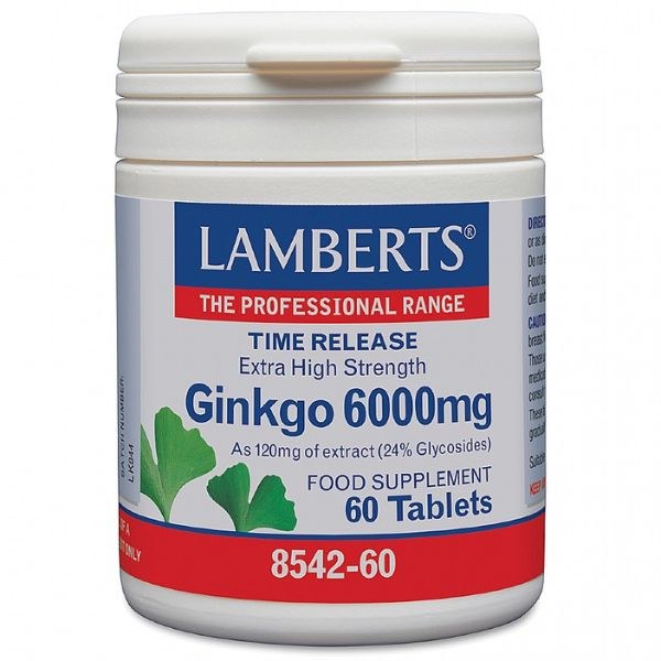 Lambert's Ginkgo 6000mg - 180 Tablets