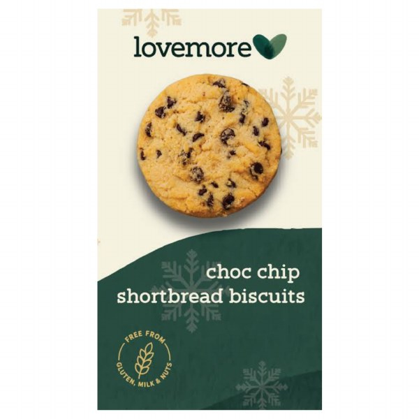 Lovemore Gluten Free Choc Chip Shortbread Biscuits - 150g