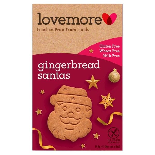 Lovemore Gingerbread Santas - 195g