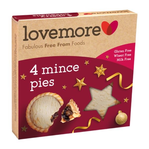Lovemore Gluten Free Mince Pies x 4