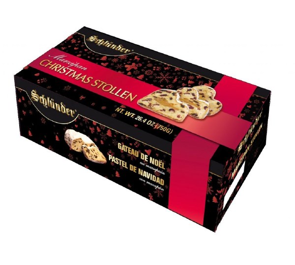 Picture of Schlunder Marzipan Christmas Stollen - 750g