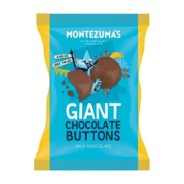 Montezuma's Giant Milk Chocolate Buttons - 120g