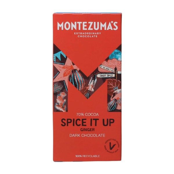 Picture of Montezuma's Spice it Up Ginger Chocolate - 90g