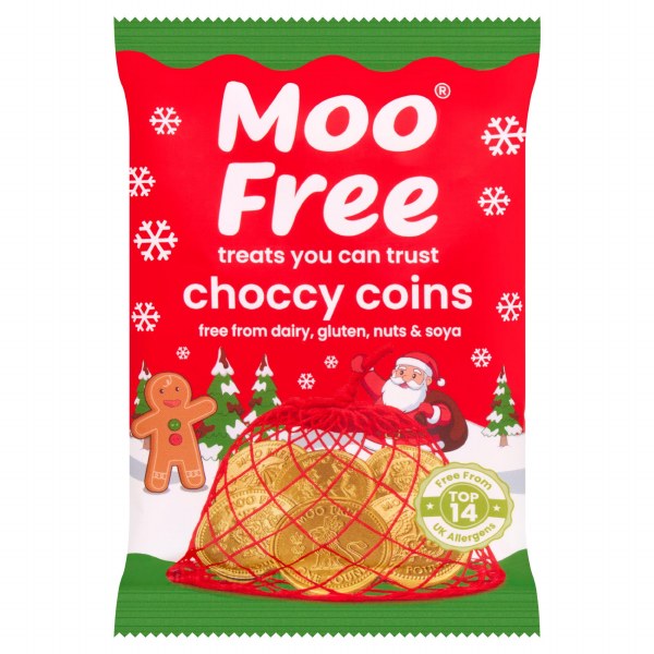 Moo Free Choccy Coins - 65g