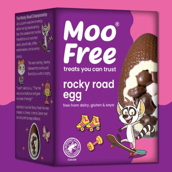 Picture of Moo Free Rocky Road Easter Egg - 85g
