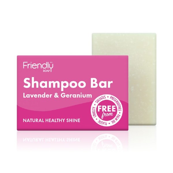 Friendy Soap Shampoo Bar - Lavender & Geranium 95g