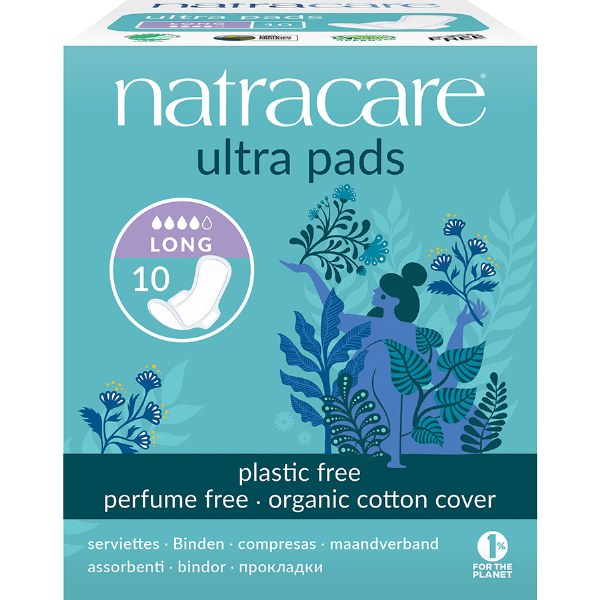 Natracare Ultra Pads Long - Box of 10