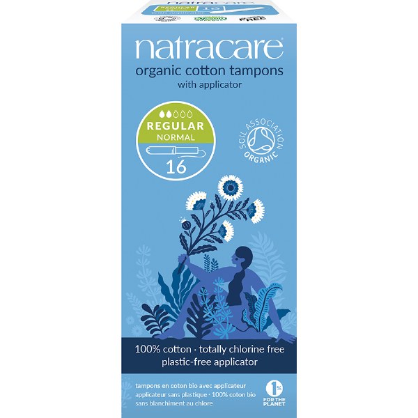 Natracare Regular Tampons +  Applicator - Box of 16