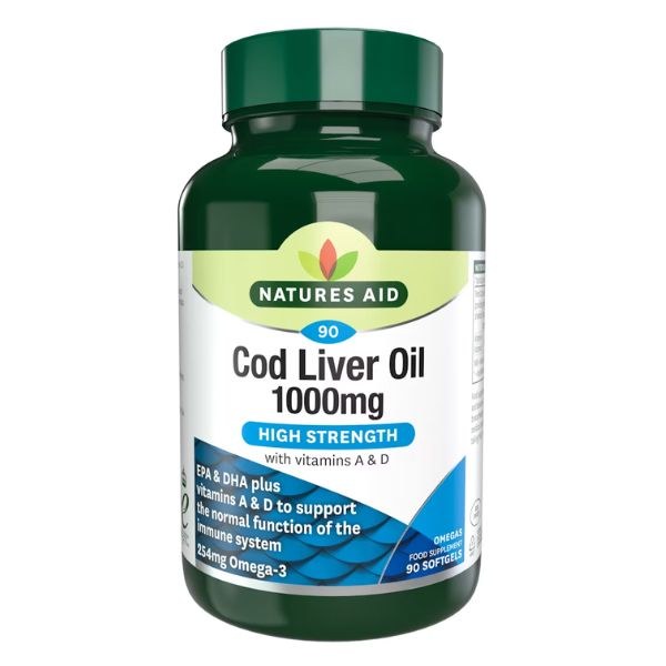 Nature's Aid Cod Liver Oil 1000mg - 90 Capsules