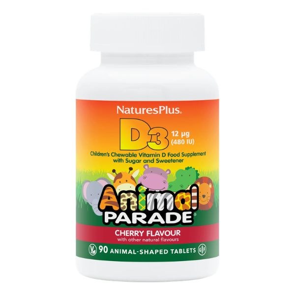 Animal Parade Childrens Chewable Vitamin D3 - 90 Tablets
