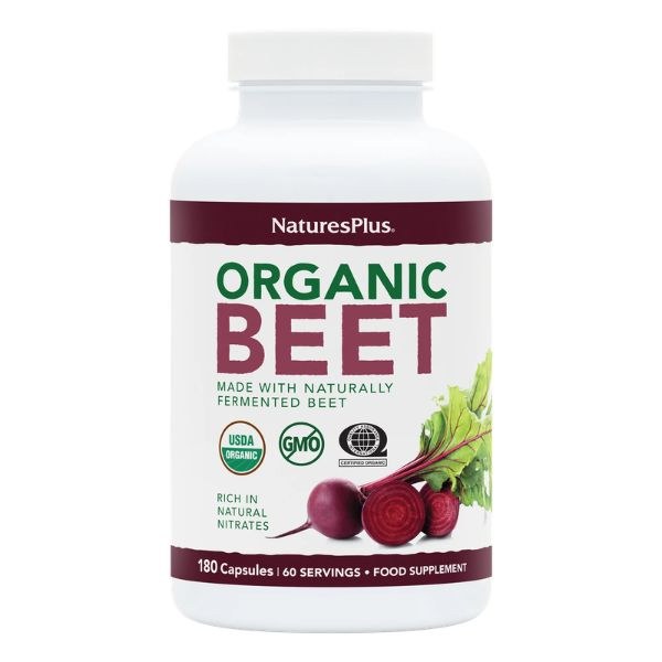 Nature's Plus Organic Beetroot - 180 Capsules
