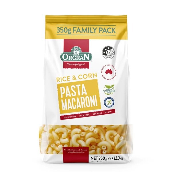 Orgran Rice & Corn Macaroni - 350g