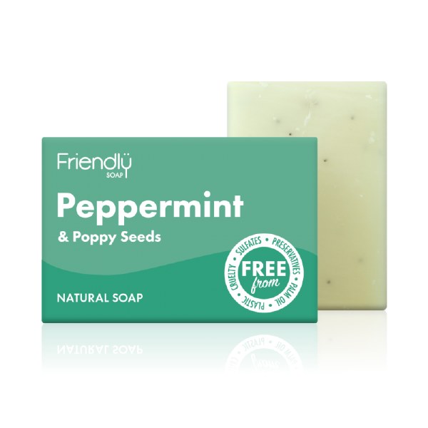 Picture of Friendly Soap | Peppermint & Poppy Seed Soap Bar