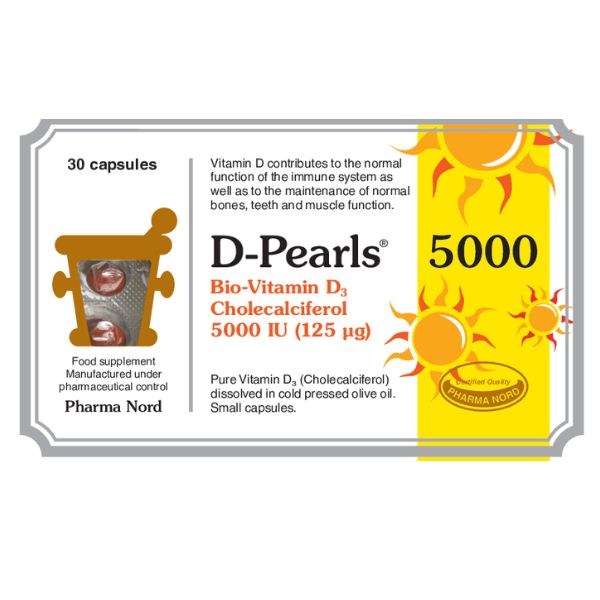 Pharma Nord Vitamin D3 5000iu - 30 Capsules