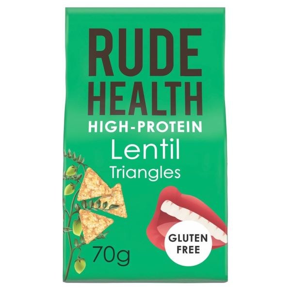 Rude Health Lentil Triangles - 70g