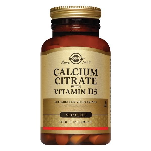 Picture of Solgar Calcium Citrate & Vitamin D3 - 60 Tablets