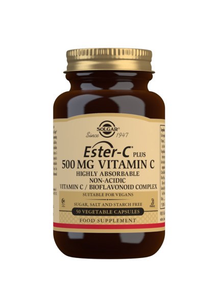 Solgar Ester C Plus 500mg - 50 Capsules