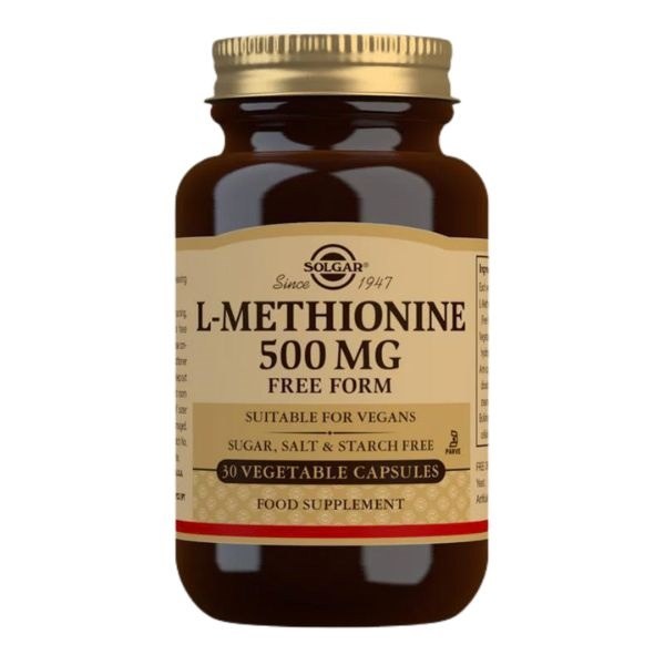 Solgar L-Methionine 500mg - 30 Capsules