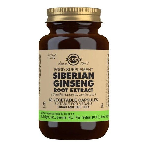 Solgar Siberian Ginseng - 60 Capsules