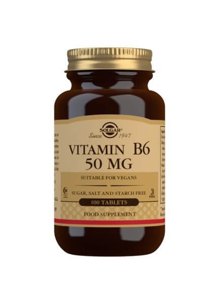 Solgar Vitamin B6 50mg - 100 Tablets