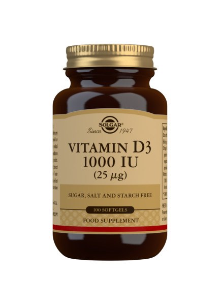 Solgar Vitamin D3 1000 IU - 100 Softgels