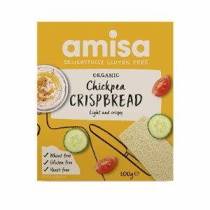 Amisa Organic Chickpea Crispbread - 100g