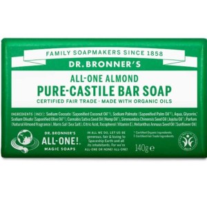 Dr Bronner's Castile Soap Bar Almond - 140g