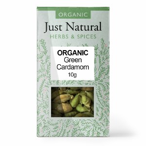 Just Natural Organic Green Cardamoms - 10g