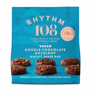 Rhythm 108 Double Choc Hazelnut Biscuits - 135g