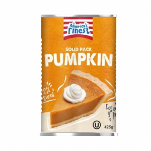 America's Finest Solid Pack Pumpkin - 425g